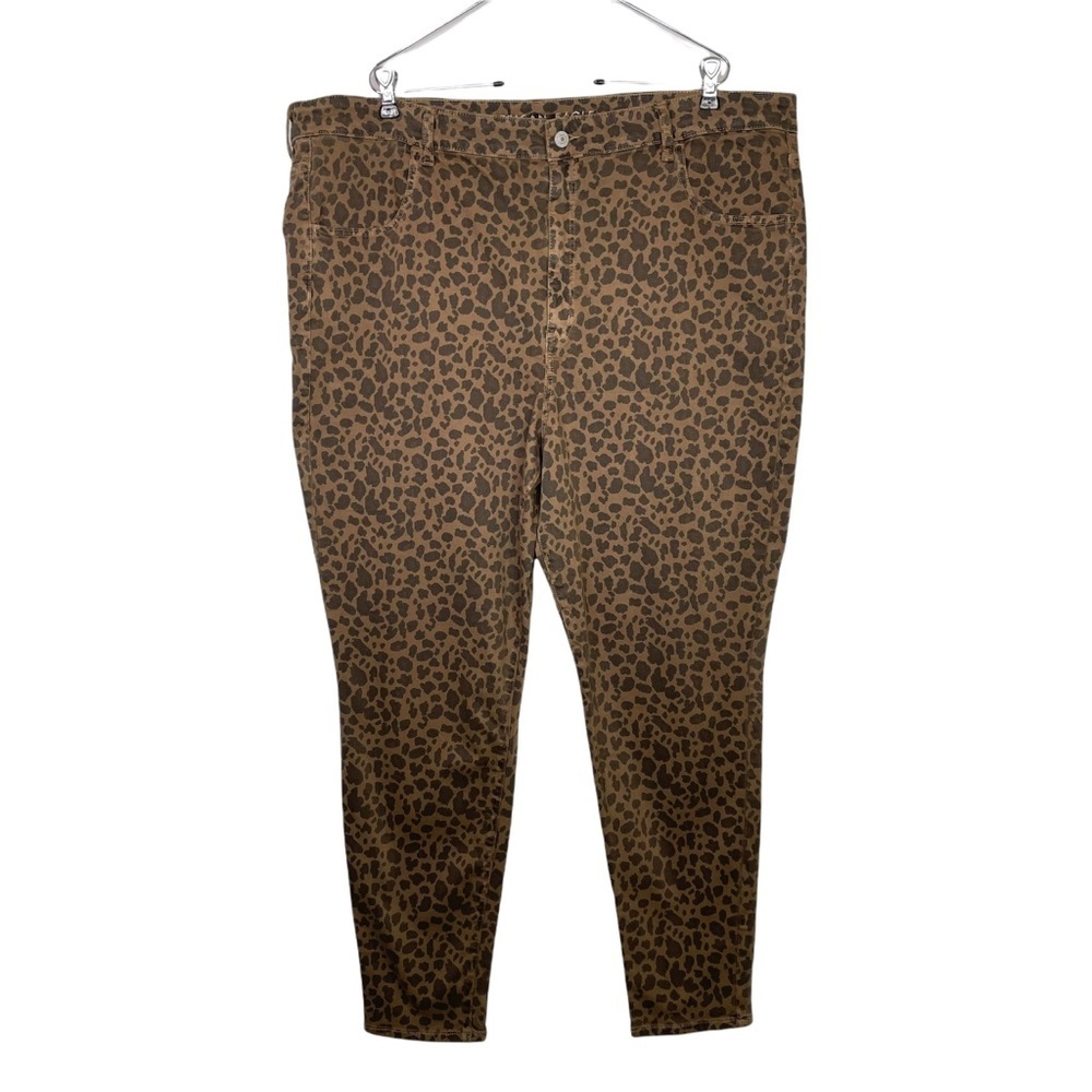 American Eagle Next Level Stretch Cheetah Print Super Hi- Rise Jegging